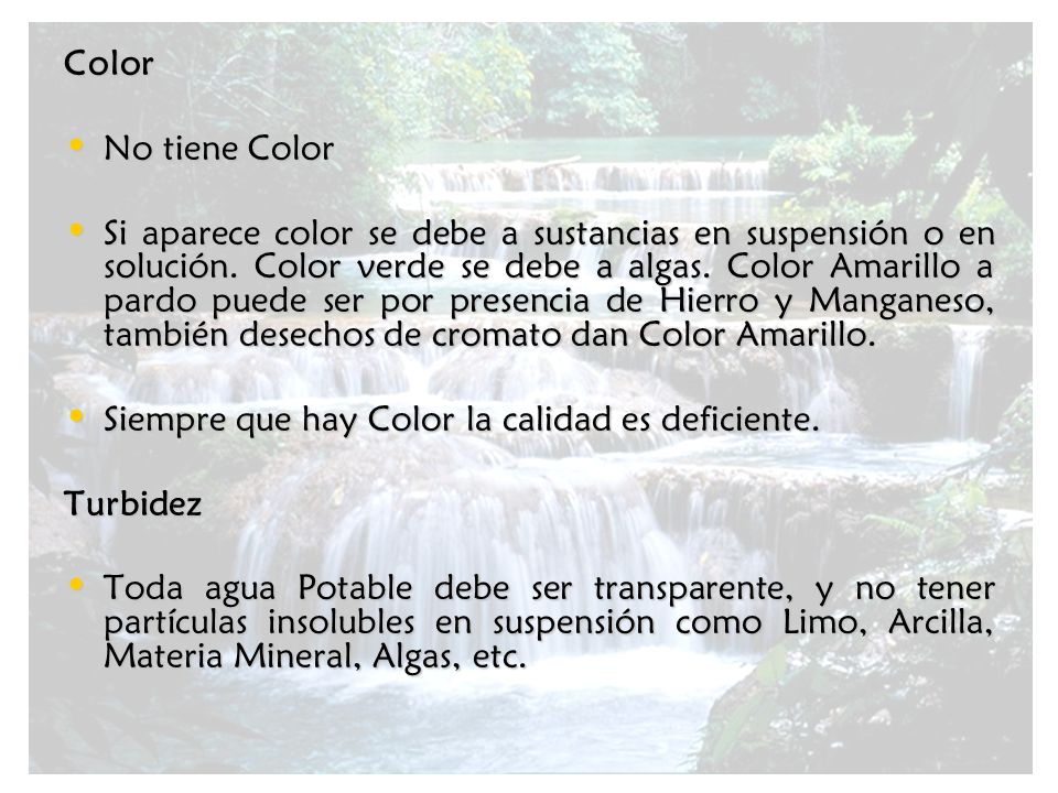 Color No tiene Color.