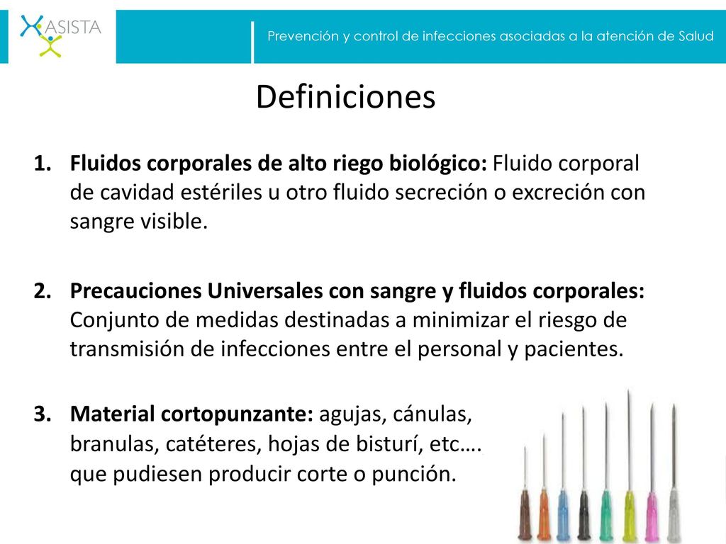 Prevención y control de infecciones asociadas a la atención de Salud