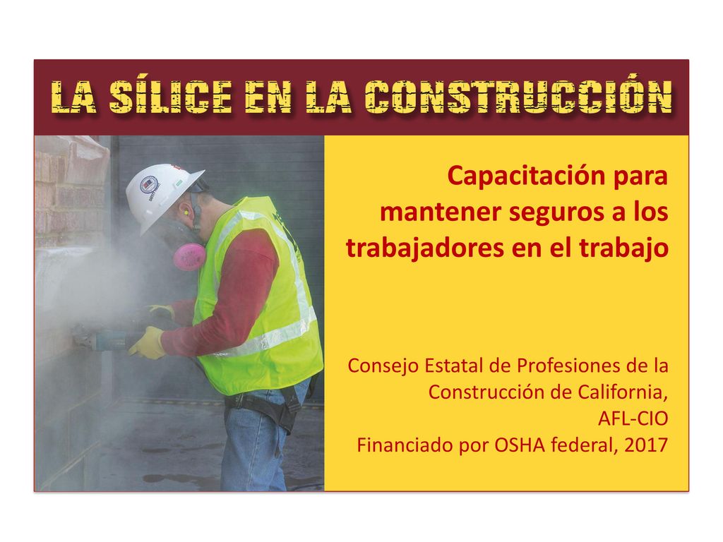 Capacitación para mantener seguros a los trabajadores en el trabajo