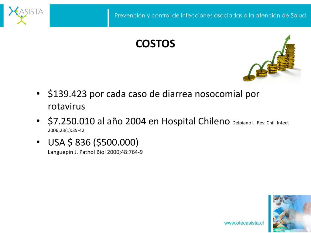 COSTOS $ por cada caso de diarrea nosocomial por rotavirus