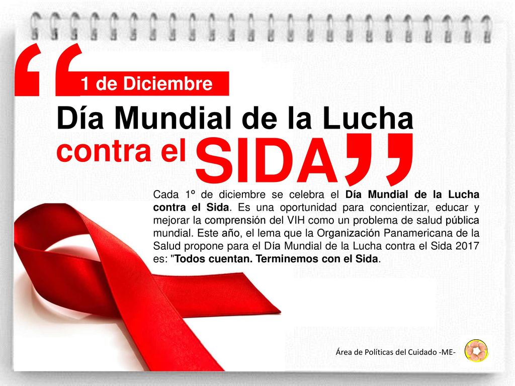 SIDA Día Mundial de la Lucha contra el 1 de Diciembre