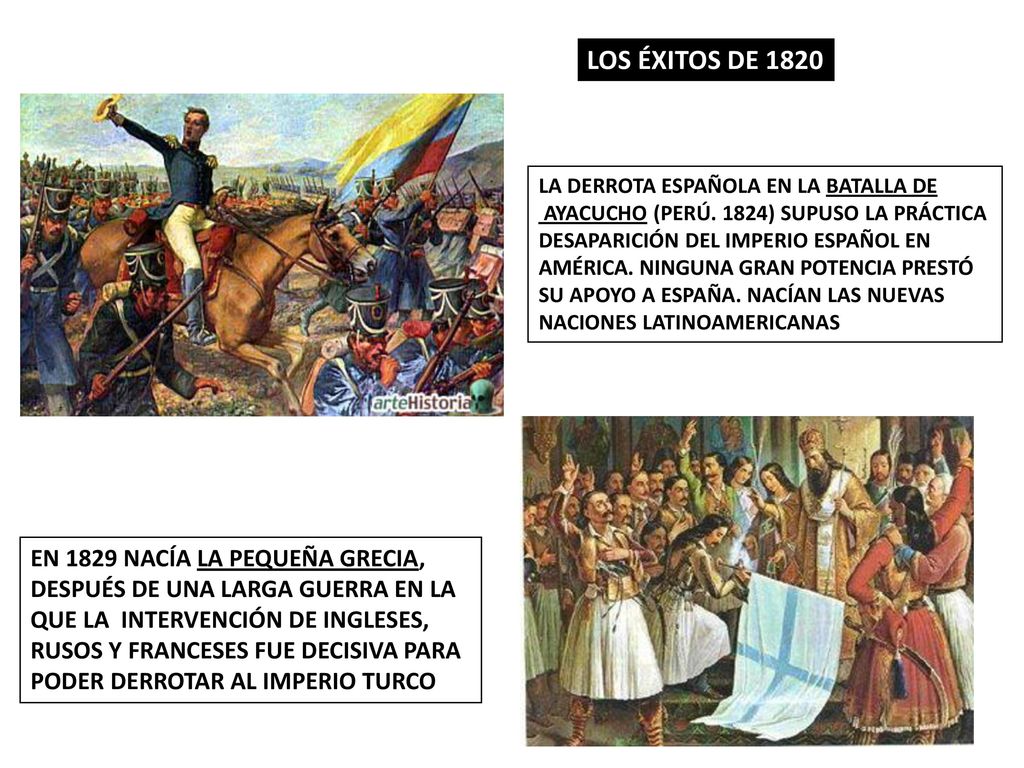 LOS ÉXITOS DE 1820 EN 1829 NACÍA LA PEQUEÑA GRECIA,