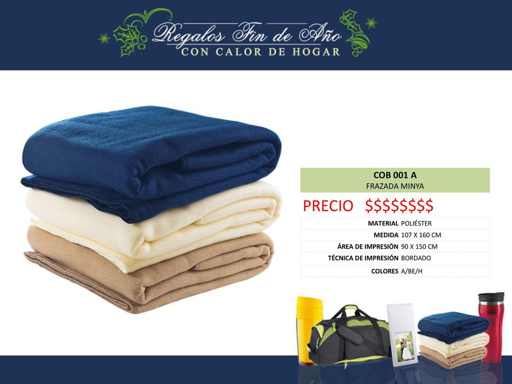 PRECIO $$$$$$$$ COB 001 A FRAZADA MINYA MATERIAL POLIÉSTER MEDIDA