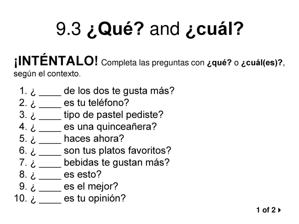 ANTE TODO You’ve Already Learned How To Use Interrogative Words And ...