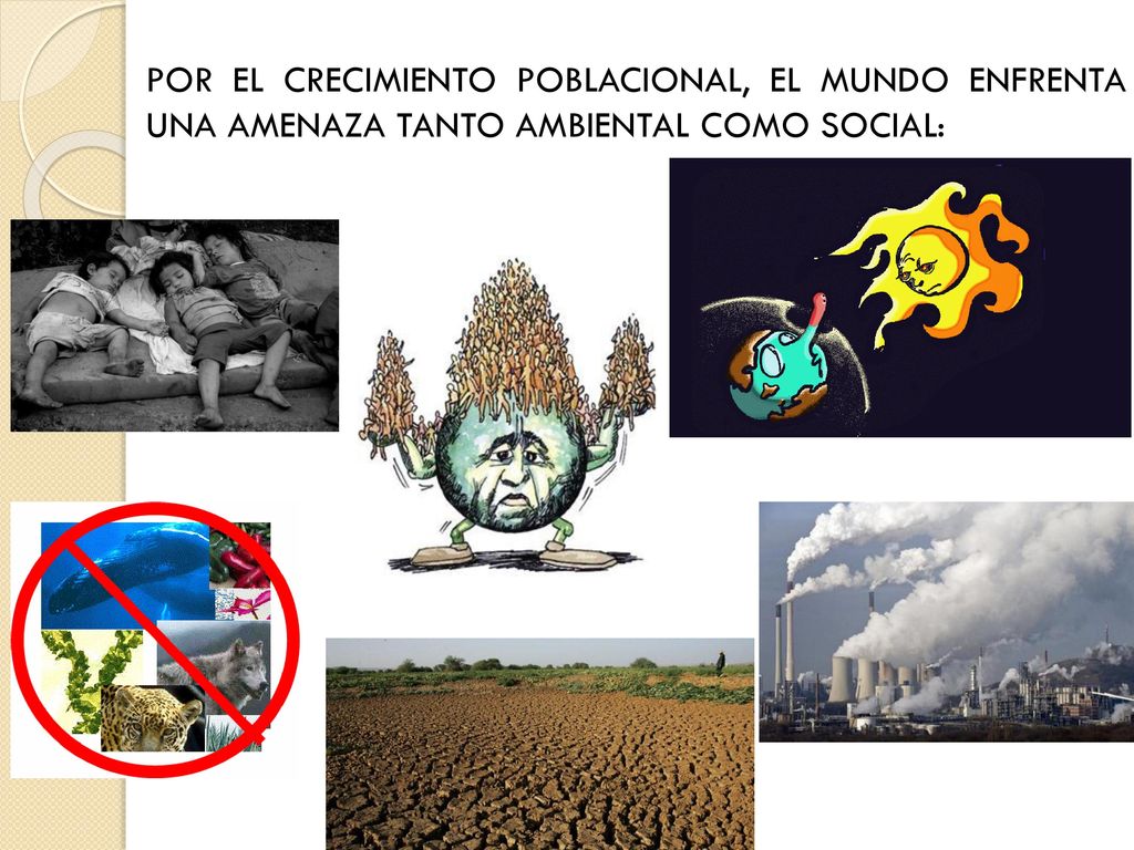 POR EL CRECIMIENTO POBLACIONAL, EL MUNDO ENFRENTA UNA AMENAZA TANTO AMBIENTAL COMO SOCIAL: