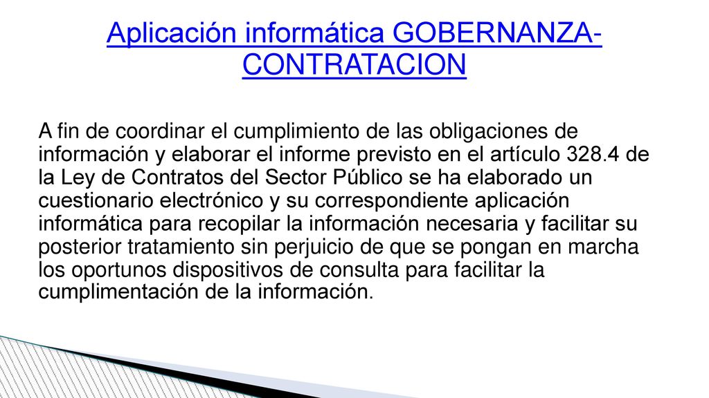 Aplicación informática GOBERNANZA-CONTRATACION