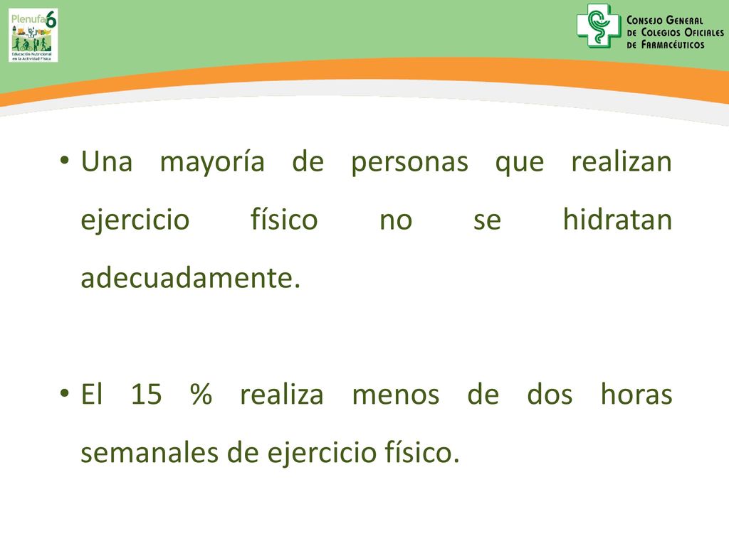 Una mayoría de personas que realizan ejercicio físico no se hidratan adecuadamente.
