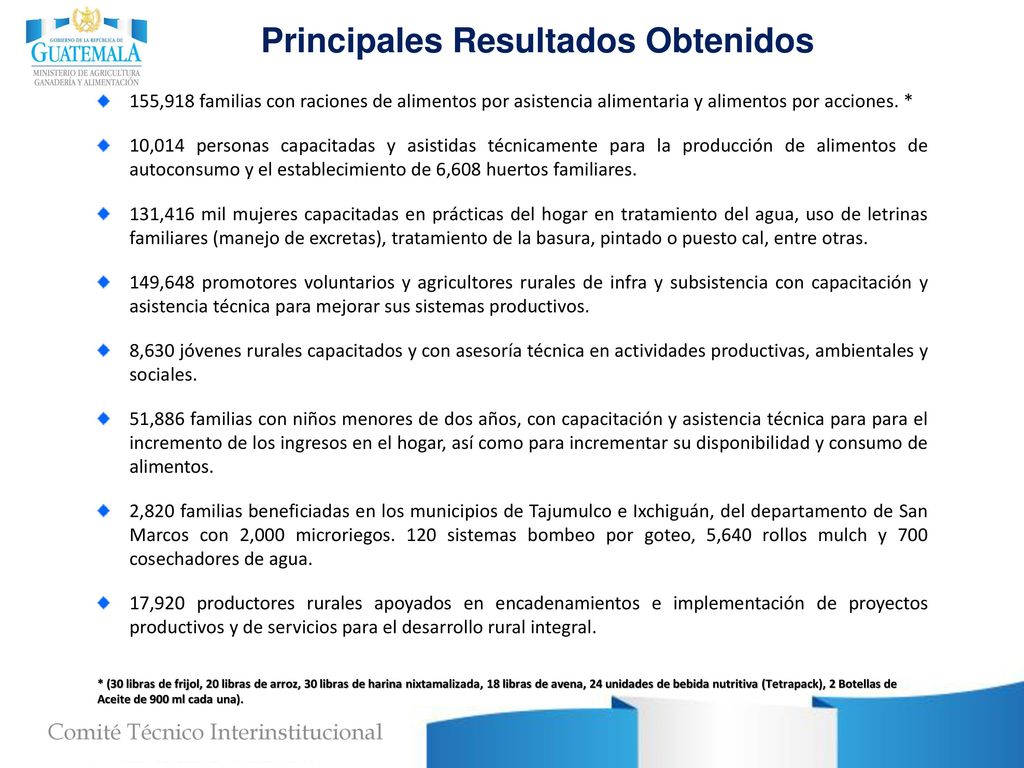 Principales Resultados Obtenidos