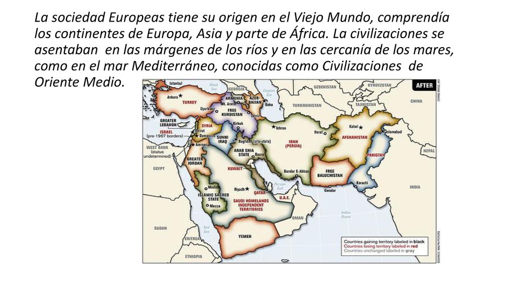 La sociedad Europeas tiene su origen en el Viejo Mundo, comprendía los continentes de Europa, Asia y parte de África.