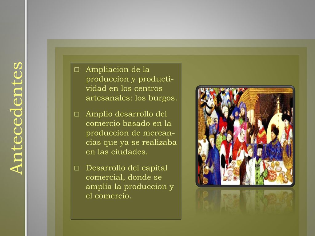 Ampliacion de la produccion y producti- vidad en los centros artesanales: los burgos.