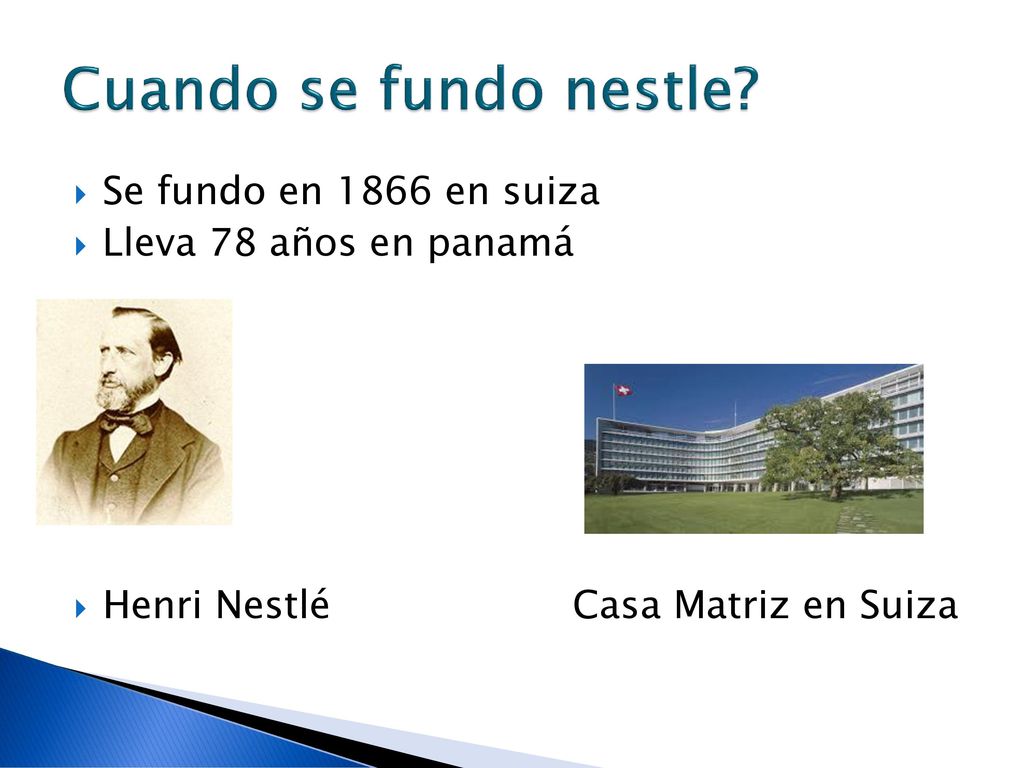 Cuando se fundo nestle Se fundo en 1866 en suiza