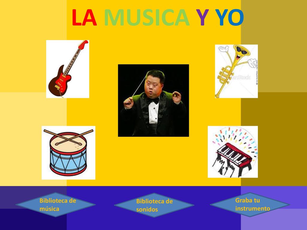 LA MUSICA Y YO Biblioteca de música Graba tu instrumento