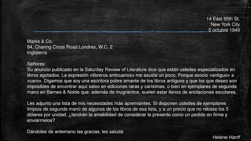 84, Charing Cross Road Londres, W.C. 2 Inglaterra Señores: