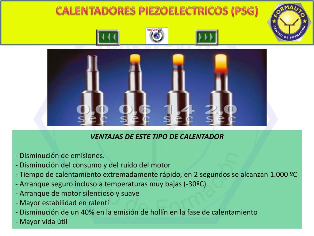 CALENTADORES PIEZOELECTRICOS (PSG) VENTAJAS DE ESTE TIPO DE CALENTADOR