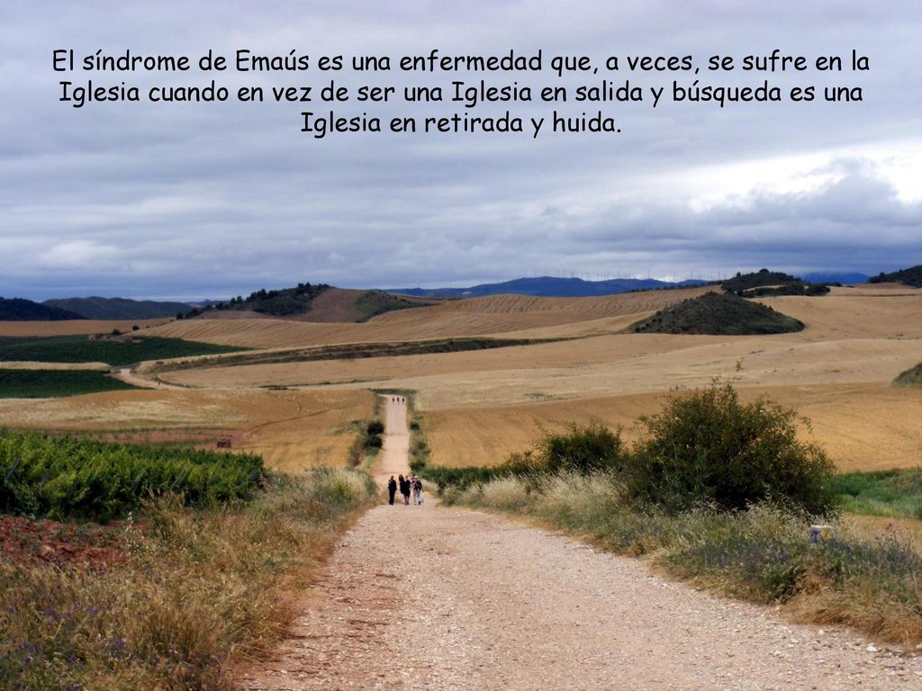 El síndrome de Emaús es una enfermedad que, a veces, se sufre en la Iglesia cuando en vez de ser una Iglesia en salida y búsqueda es una Iglesia en retirada y huida.