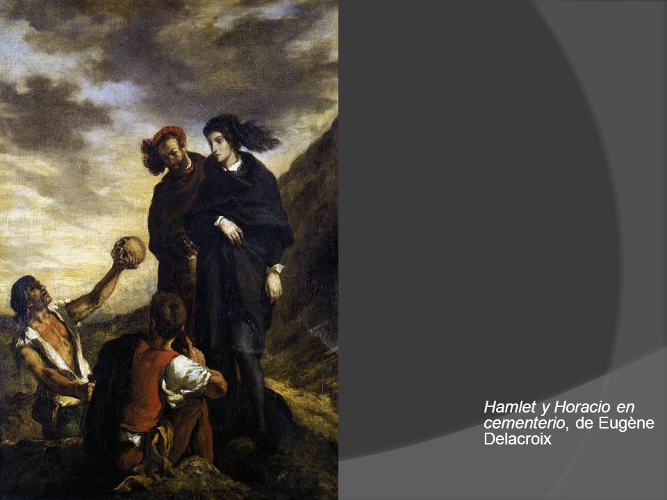 Hamlet y Horacio en cementerio, de Eugène Delacroix