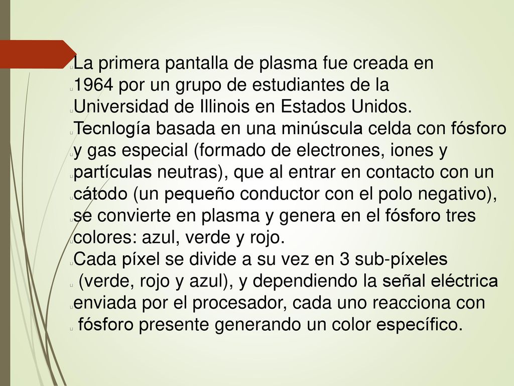 La primera pantalla de plasma fue creada en
