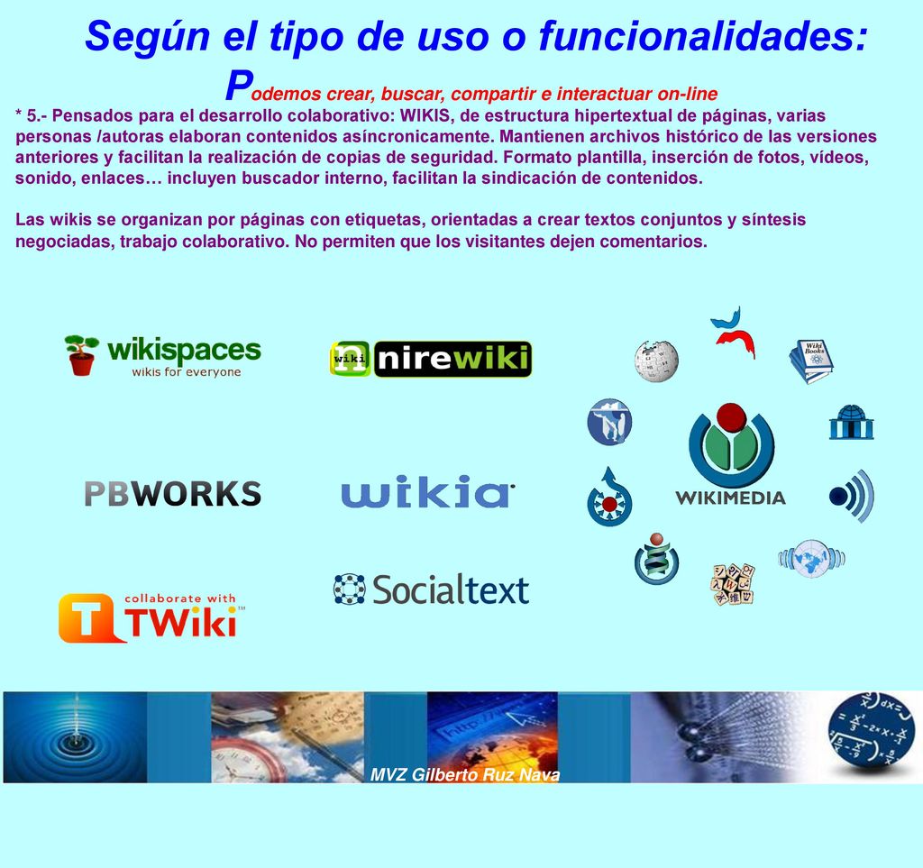 Según el tipo de uso o funcionalidades: