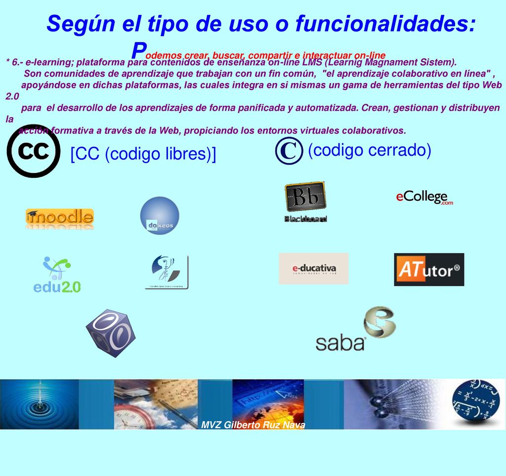 Según el tipo de uso o funcionalidades: