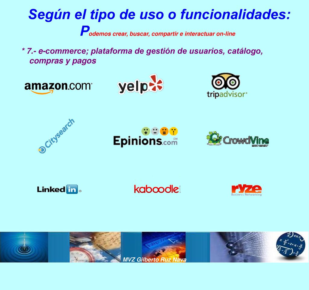 Según el tipo de uso o funcionalidades: