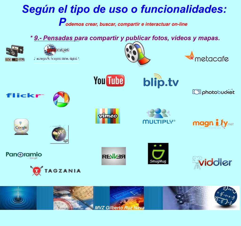 Según el tipo de uso o funcionalidades: