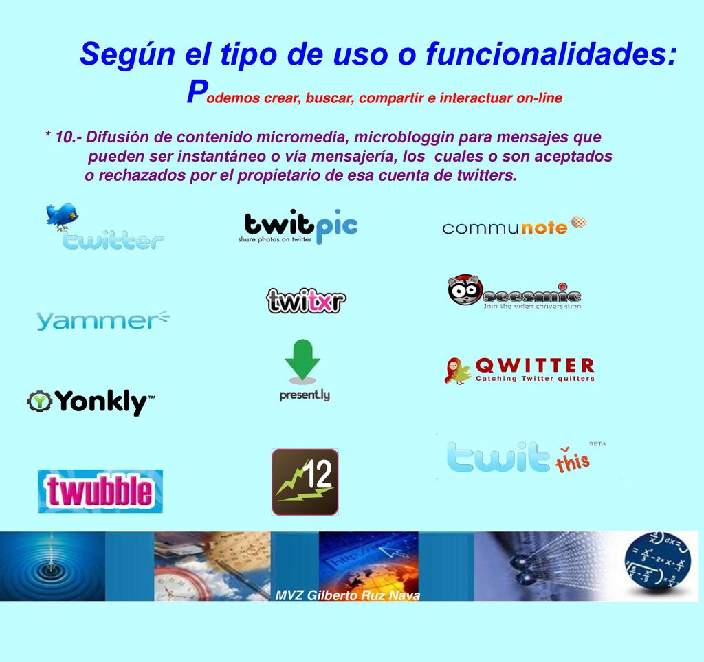 Según el tipo de uso o funcionalidades: