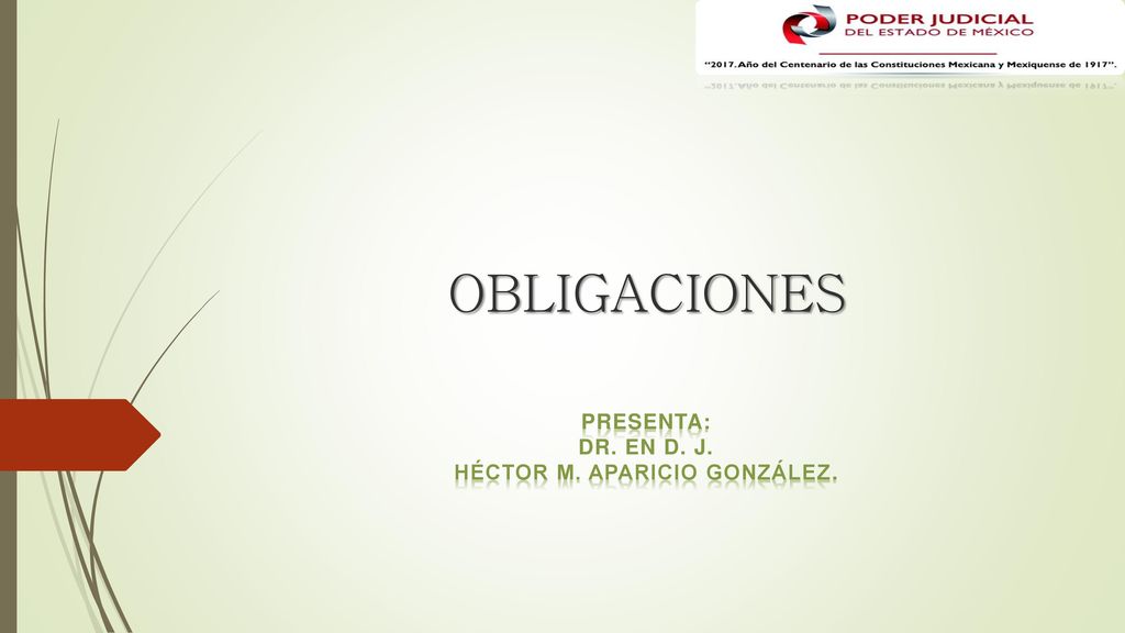 Presenta: DR. EN D. J. Héctor M. Aparicio González.