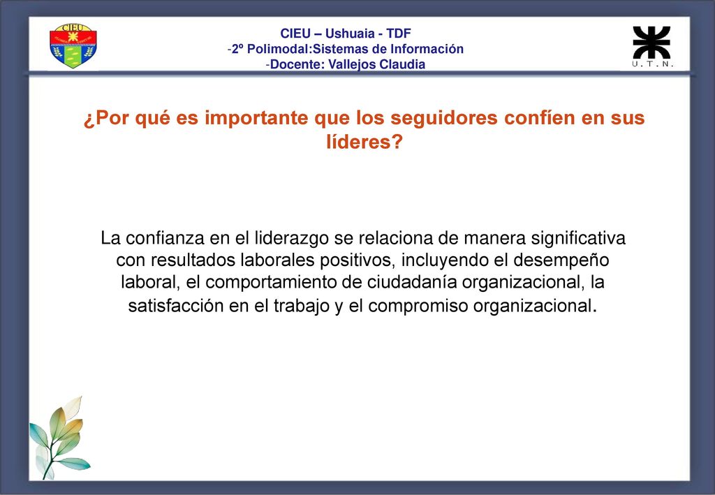 ¿Por qué es importante que los seguidores confíen en sus líderes