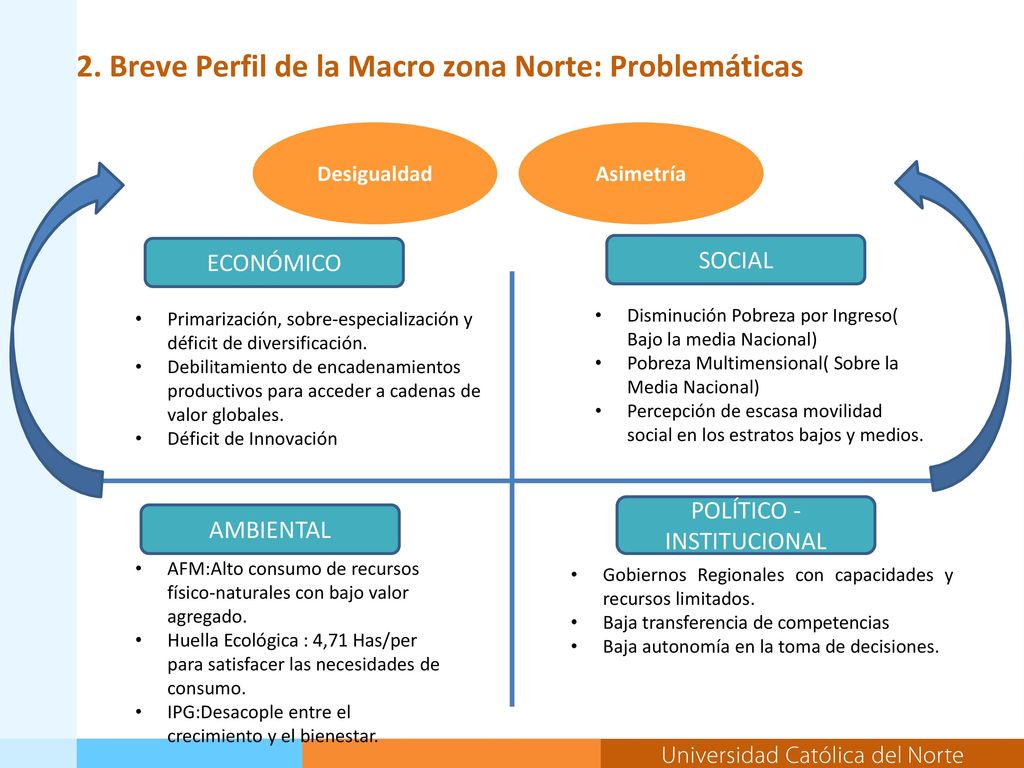 2. Breve Perfil de la Macro zona Norte: Problemáticas