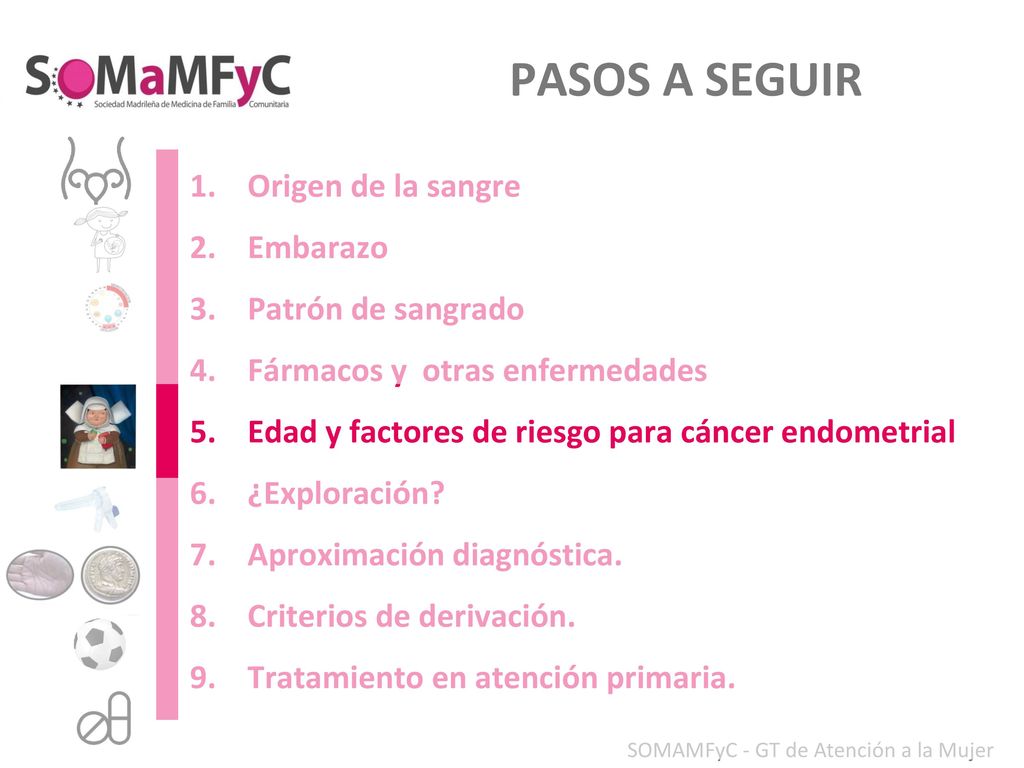 PASOS A SEGUIR Origen de la sangre Embarazo Patrón de sangrado
