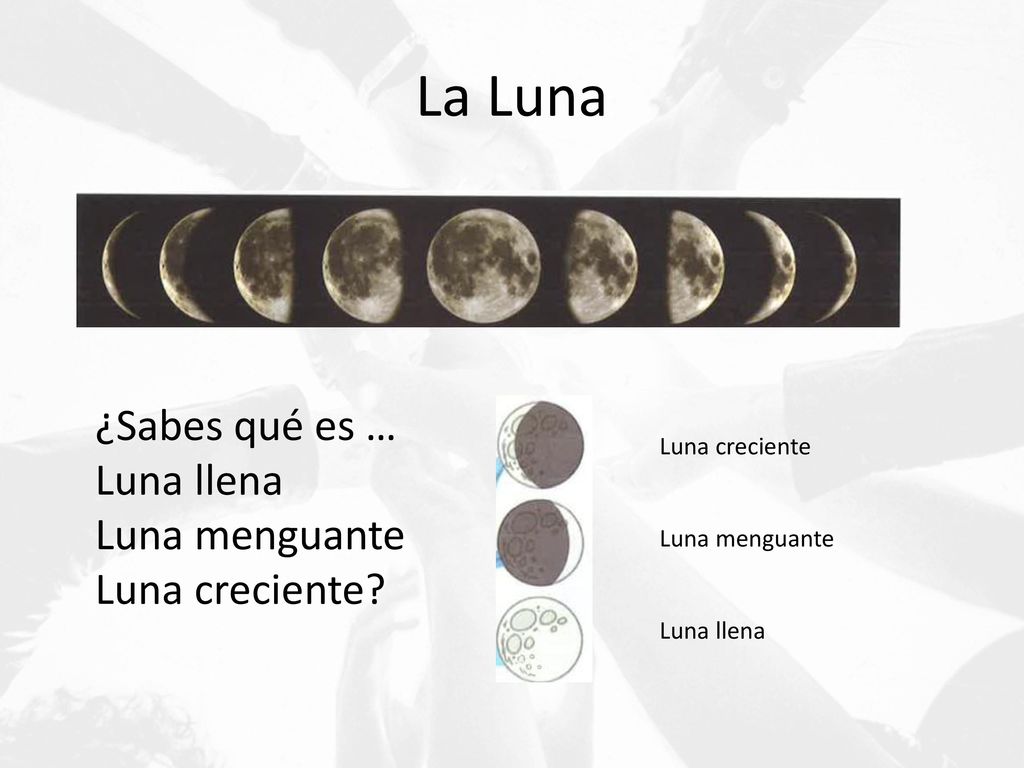 La Luna ¿Sabes qué es … Luna llena Luna menguante Luna creciente