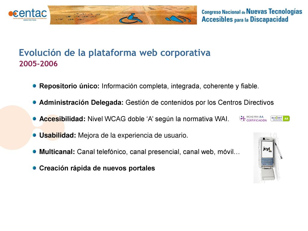 Evolución de la plataforma web corporativa