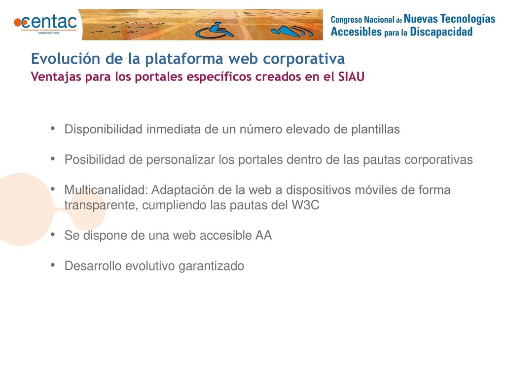 Evolución de la plataforma web corporativa