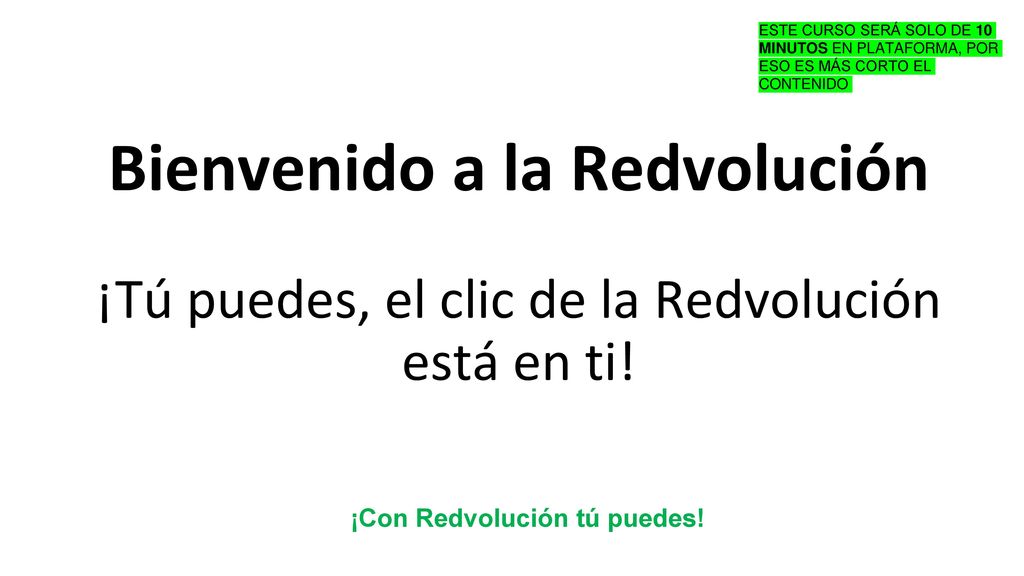 ESTE CURSO SERÁ SOLO DE 10 MINUTOS EN PLATAFORMA, POR ESO ES MÁS CORTO EL CONTENIDO