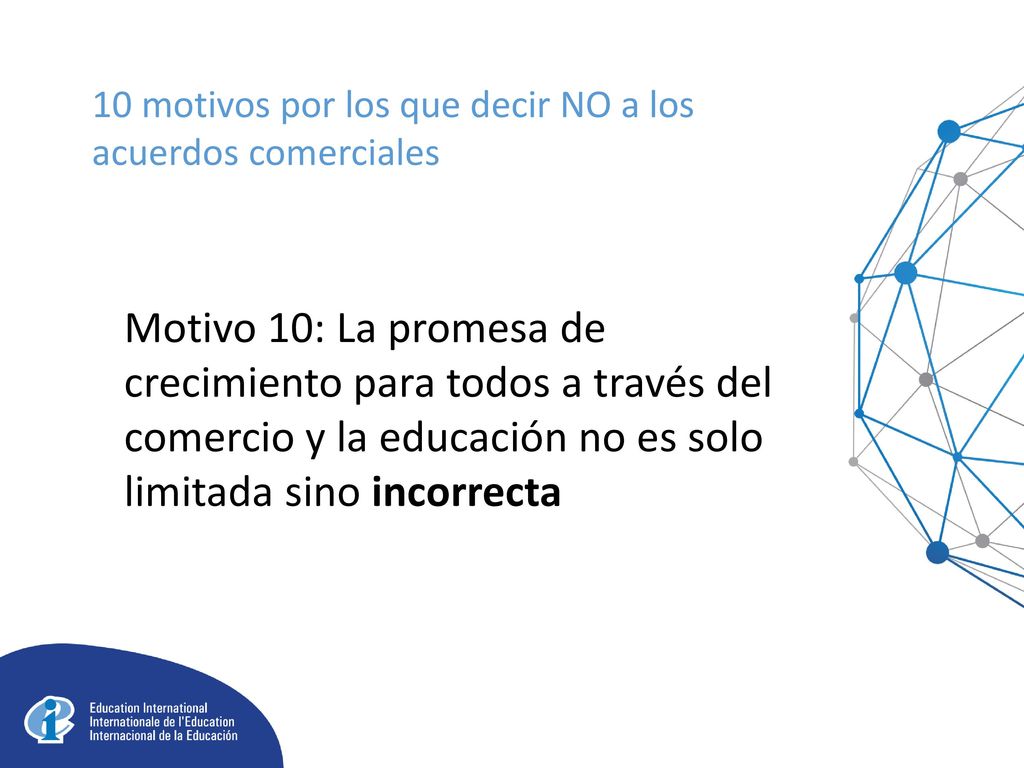 10 motivos por los que decir NO a los acuerdos comerciales