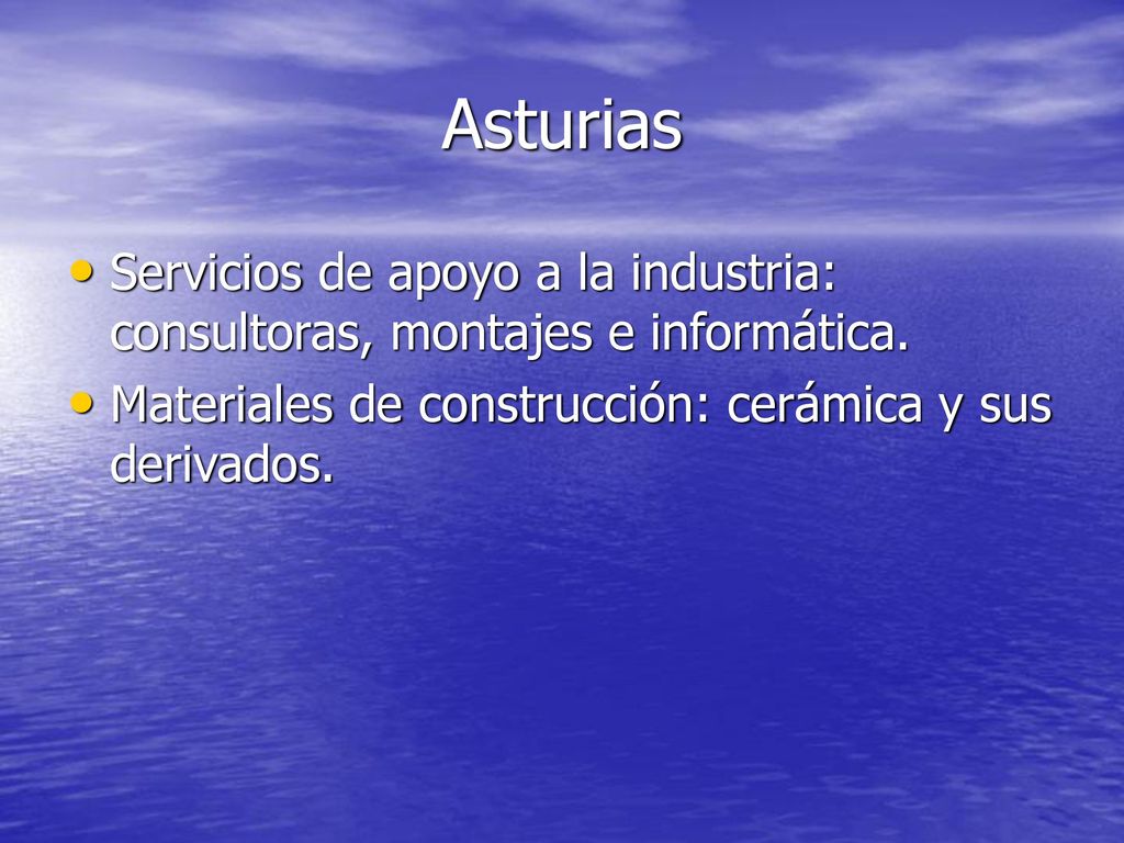 Asturias Servicios de apoyo a la industria: consultoras, montajes e informática.