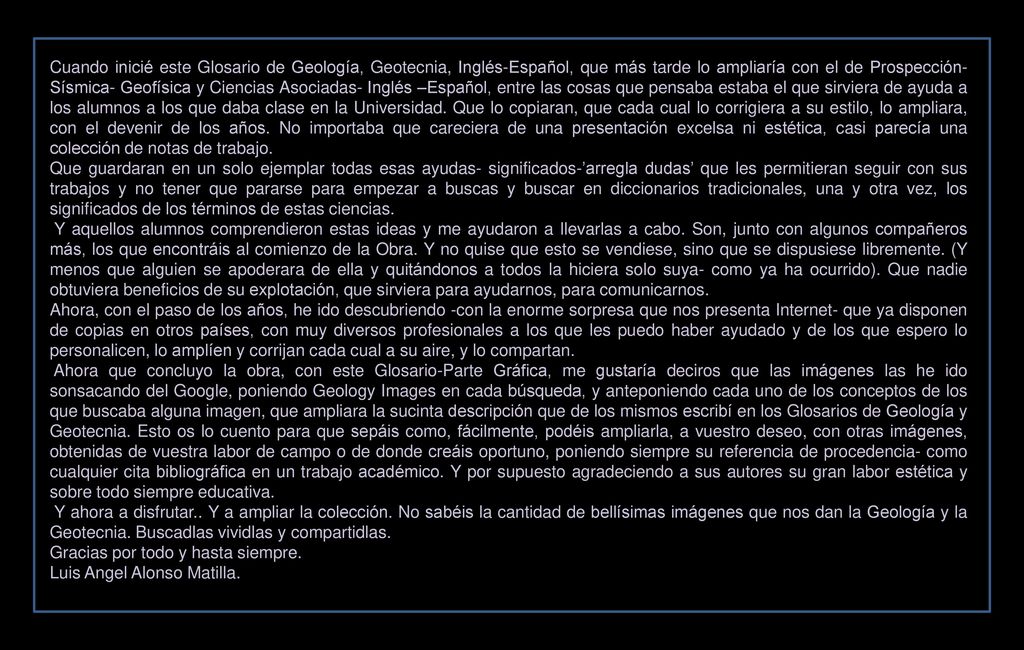 Gracias por todo y hasta siempre. Luis Angel Alonso Matilla.