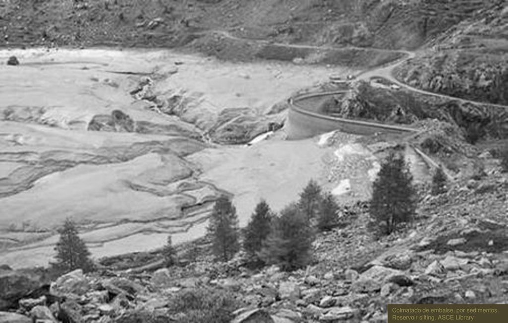 Colmatado de embalse, por sedimentos. Reservoir silting. ASCE Library