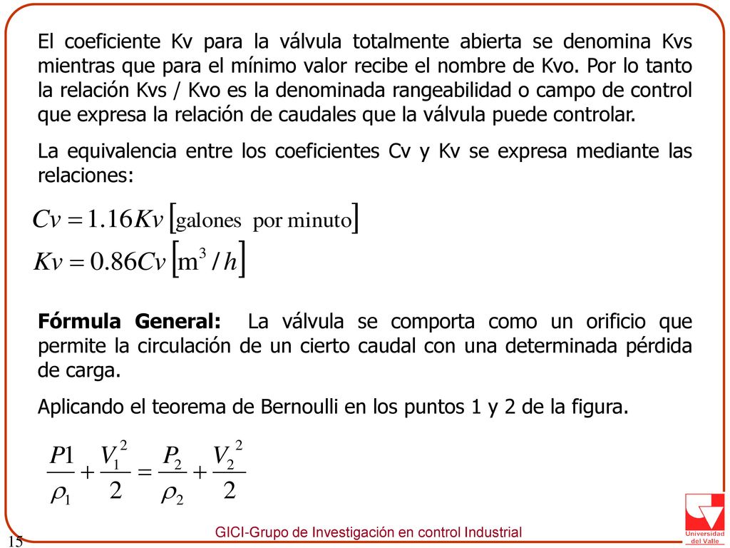 Aplicando el teorema de Bernoulli en los puntos 1 y 2 de la figura.