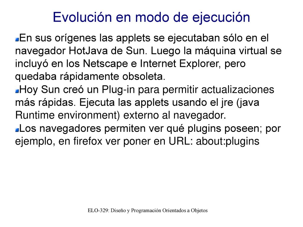 Java Applets como ejemplo de “Frameworks” - ppt descargar