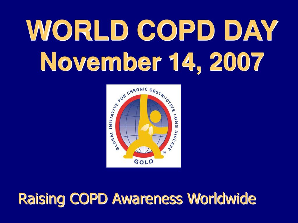 WORLD COPD DAY November 14, 2007 Raising COPD Awareness Worldwide