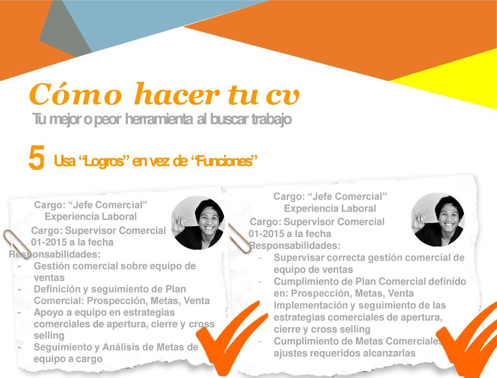 5 Cómo hacer tu cv Tu mejor o peor herramienta al buscar trabajo