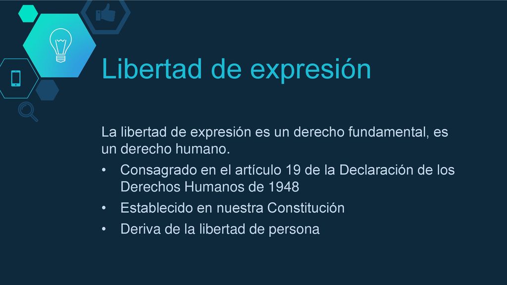 Libertad de expresión La libertad de expresión es un derecho fundamental, es un derecho humano.