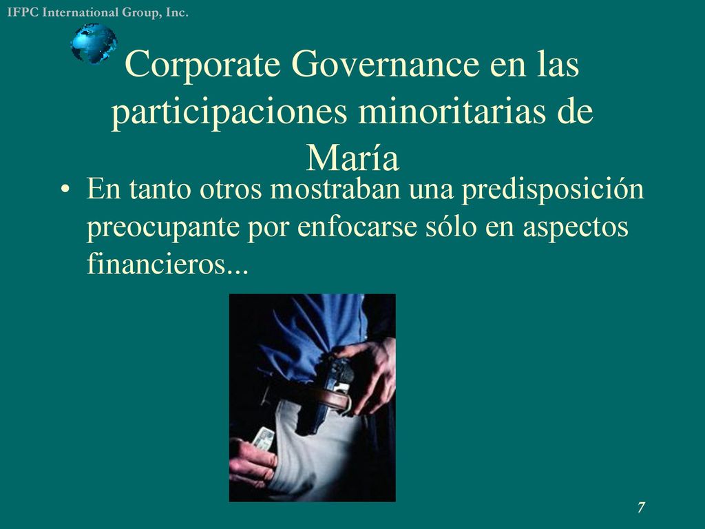Corporate Governance en las participaciones minoritarias de María