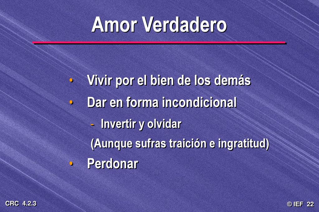 Amor Verdadero Vivir por el bien de los demás