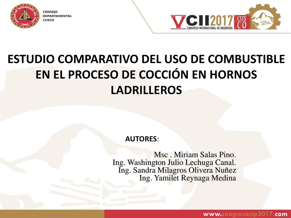 ESTUDIO COMPARATIVO DEL USO DE COMBUSTIBLE EN EL PROCESO DE COCCIÓN EN HORNOS LADRILLEROS