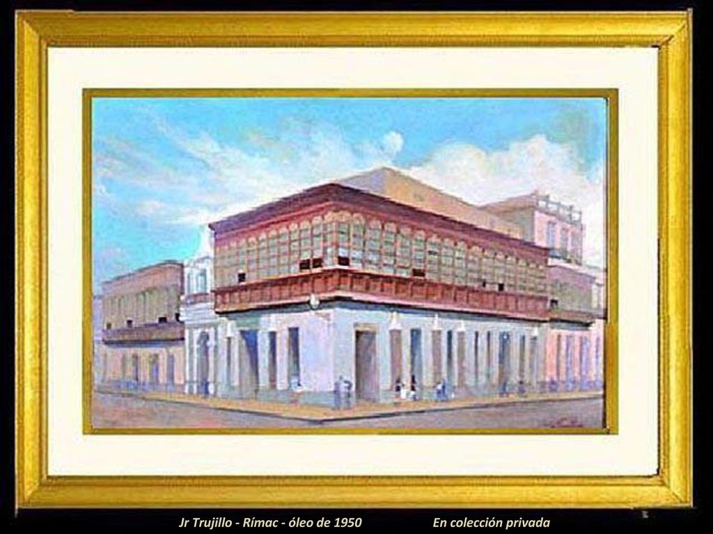 Jr Trujillo - Rímac - óleo de 1950 En colección privada