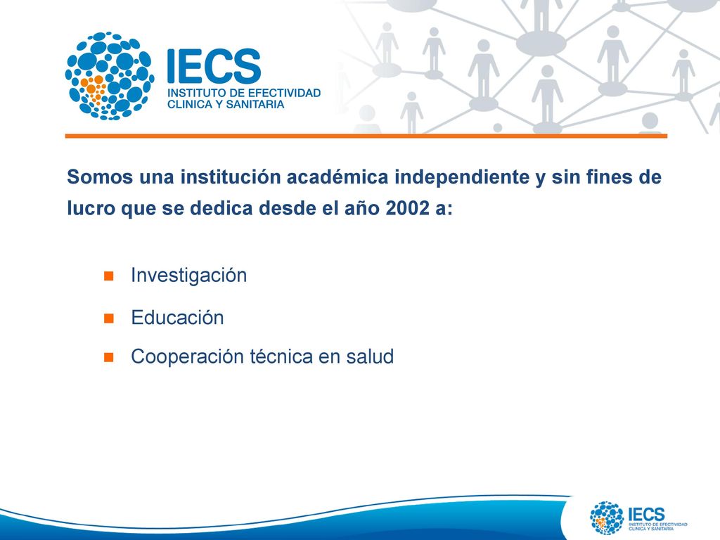 Somos una institución académica independiente y sin fines de lucro que se dedica desde el año 2002 a: