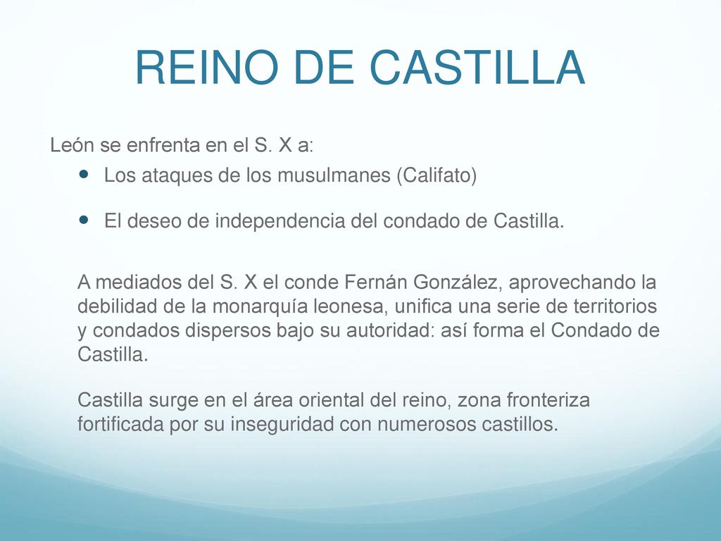 REINO DE CASTILLA León se enfrenta en el S. X a: