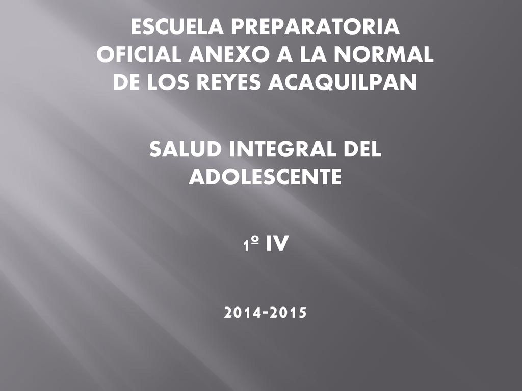 ESCUELA PREPARATORIA OFICIAL ANEXO A LA NORMAL DE LOS REYES ACAQUILPAN
